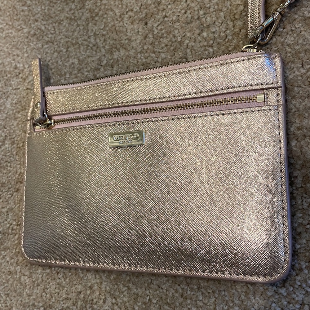 Kate Spade Rose Gold Wristlet - Picture 2 of 4